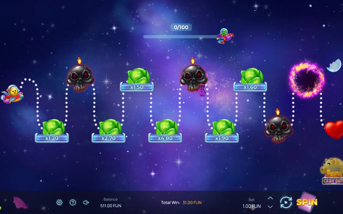 Orbital Rush base game — orbital track